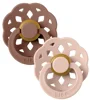 Set 2 suzete rotunde din latex BIBS Boheme Woodchuck/Blush (6-18 luni) foto