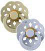 Set 2 suzete rotunde din latex BIBS Boheme Khaki/Dusty Blue (6-18 luni) foto