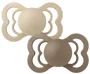 Set 2 suzete simetrice din latex BIBS Supreme Vanilla/Dark Oak (6-18 luni) foto