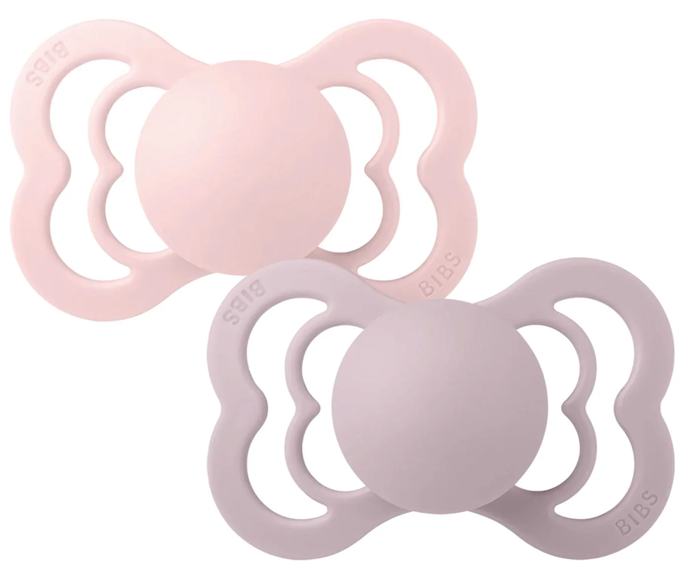 image for Set 2 suzete simetrice din latex BIBS Supreme Blossom/Dusky Lilac (6-18 luni) foto