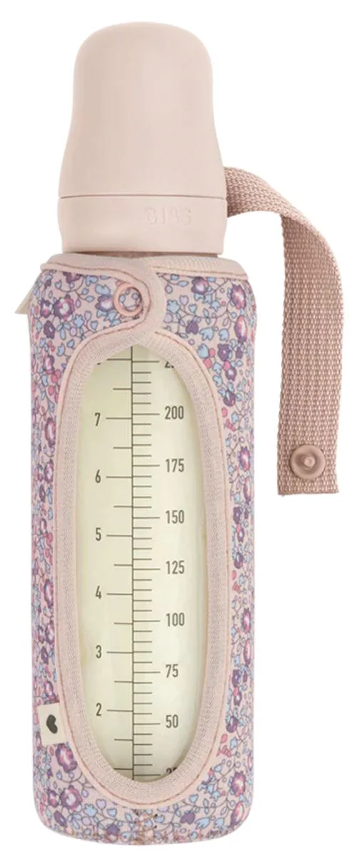 Husa pentru biberon din sticla BIBS LIBERTY Large - Eloise Blush