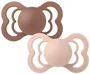 Set 2 suzete simetrice din latex BIBS Supreme Woodchuck/Blush (6-18 luni) foto