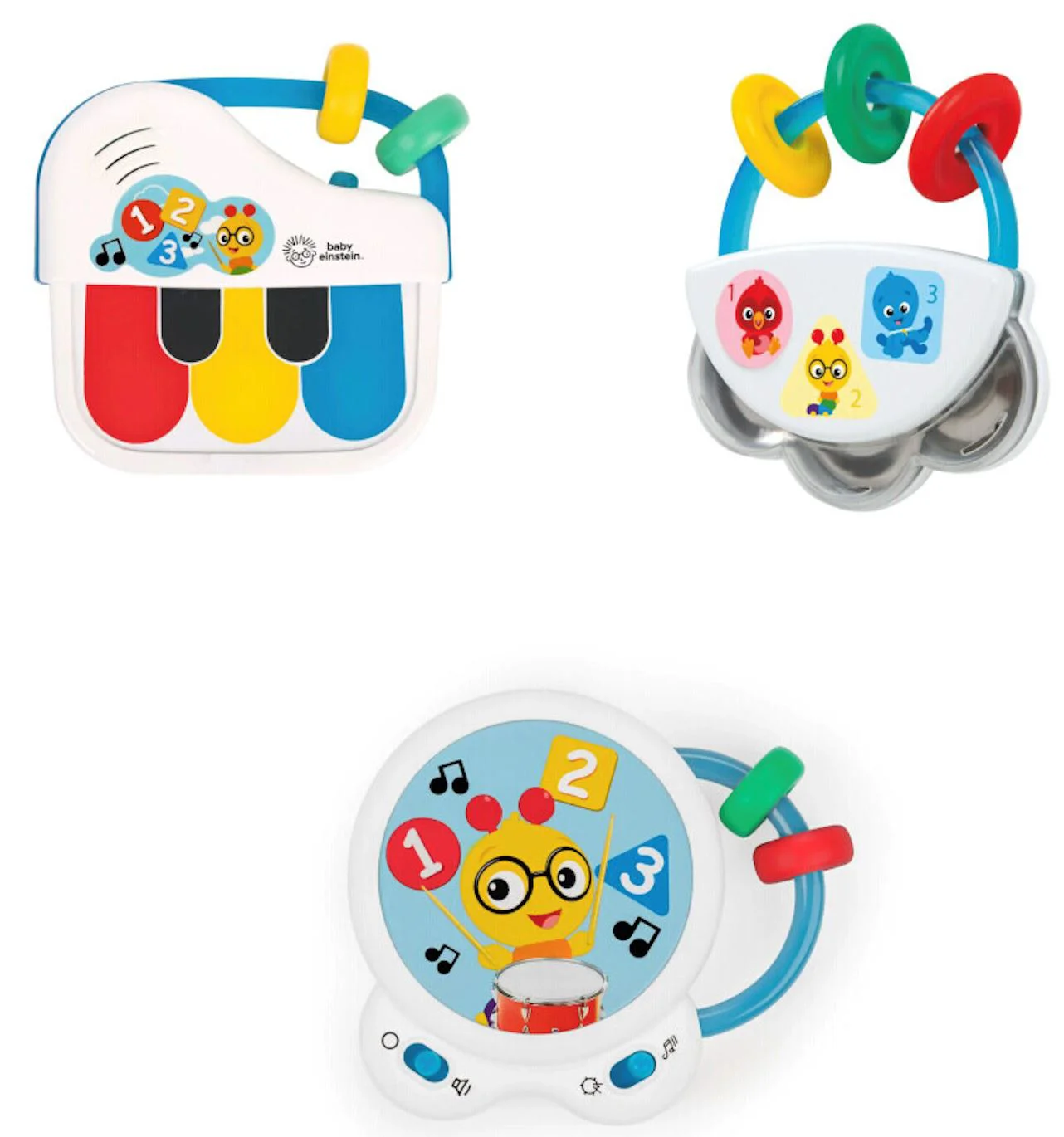 Set de 3 jucarii muzicale Baby Einstein Small Symphony