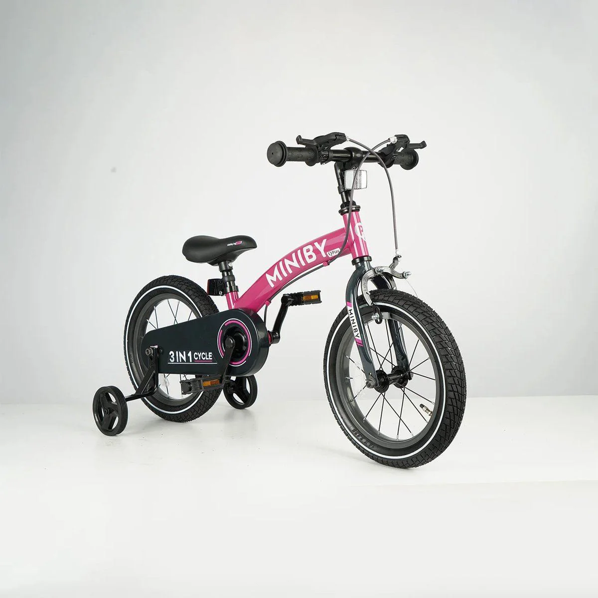 Bicicleta pentru copii 3 in 1 Qplay Miniby Rose 14'