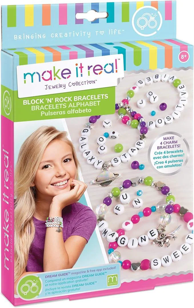 Творческий набор Make It Real Block & Rock Charm Bracelet