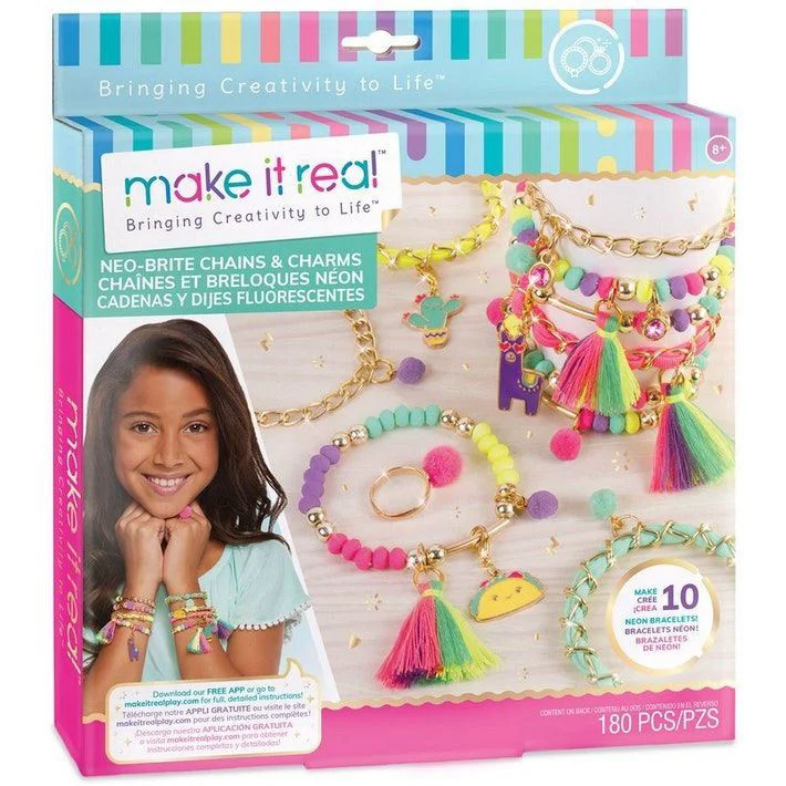 Творческий набор Make It Real Neo-Brite Chains and Charms