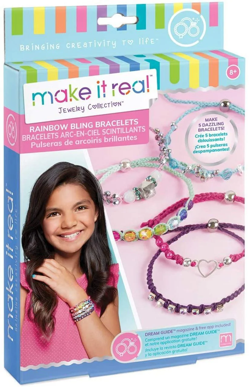 Творческий набор Make it Real Rainbow Bling Bracelets