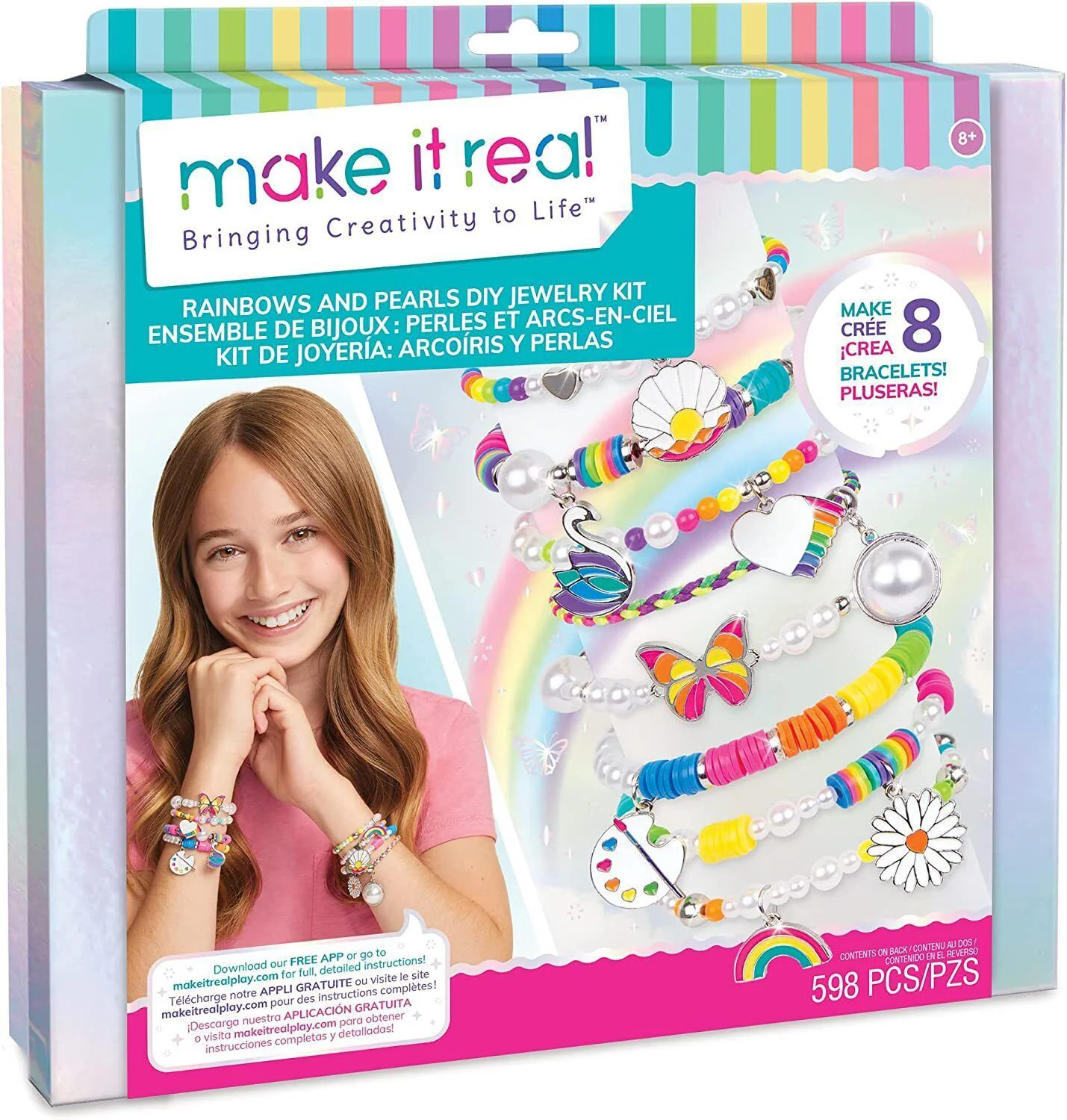 Set de creatie Make It Real Rainbows and Pearls