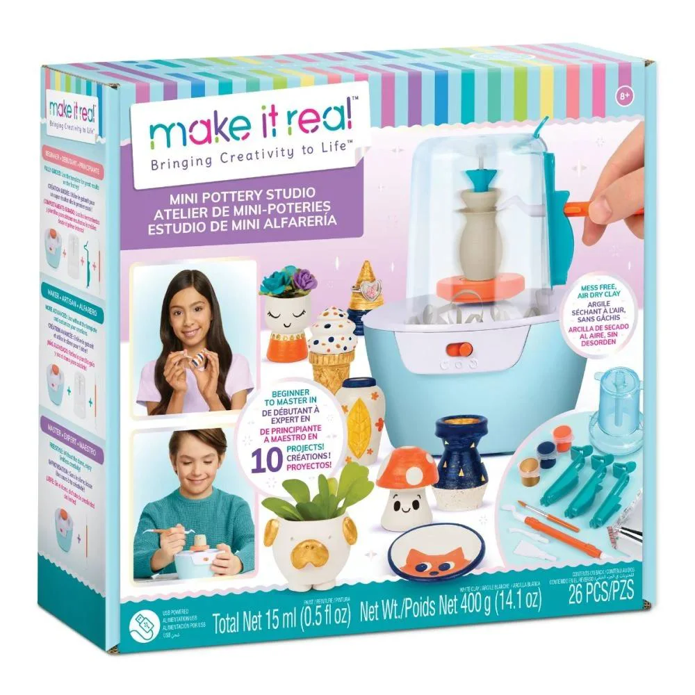 Творческий набор Make It Real Mini Pottery Wheel foto