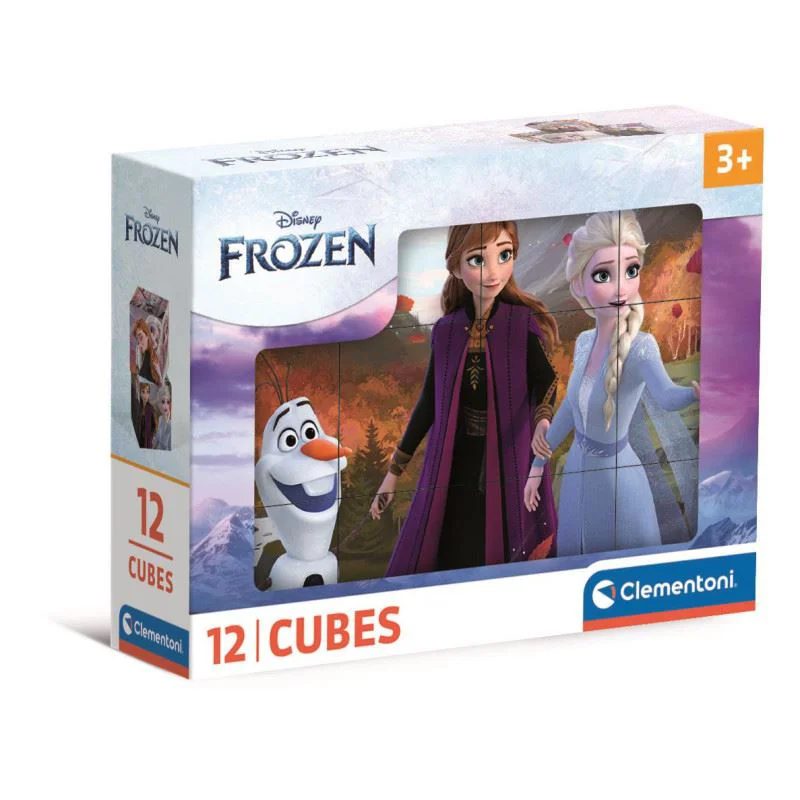 Cuburi Clementoni Frozen, 12 buc.