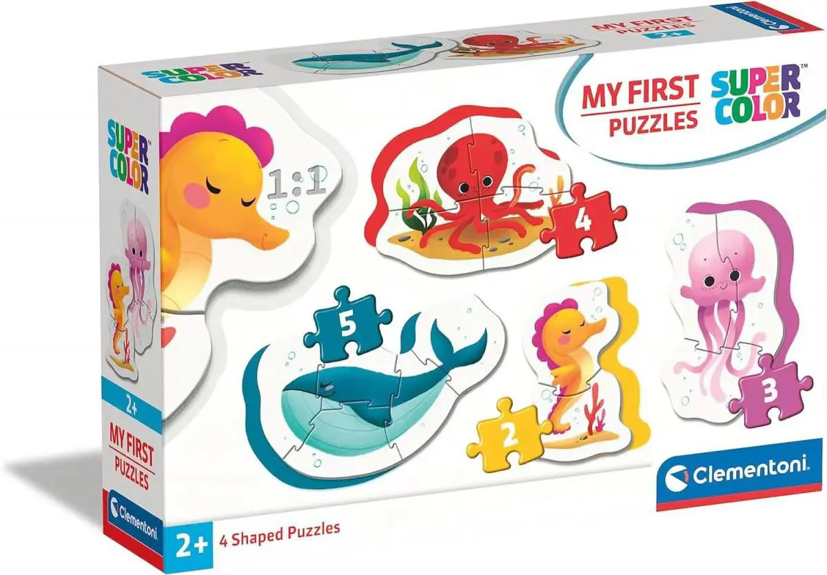 Puzzle 4 in 1 Clementoni Animale de Mare