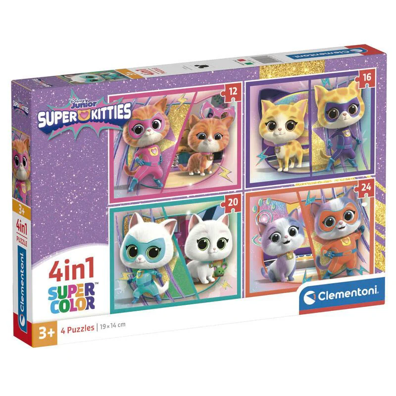 Puzzle 4 in 1 Clementoni Super Pisoi foto