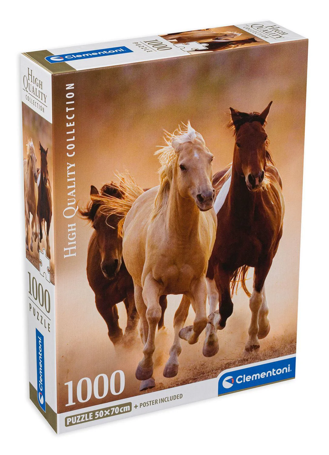 Puzzle Clementoni Cai la galop, 1000 el. foto