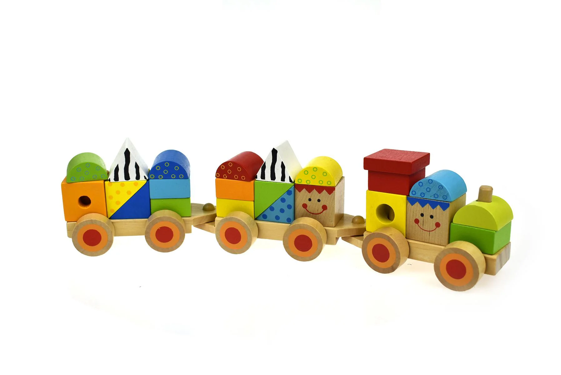 Trenulet din lemn Tooky Toy foto