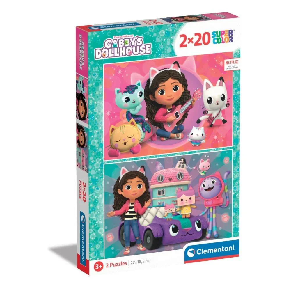 Puzzle Clementoni Gabby's Dollhouse, 2x20 el. foto