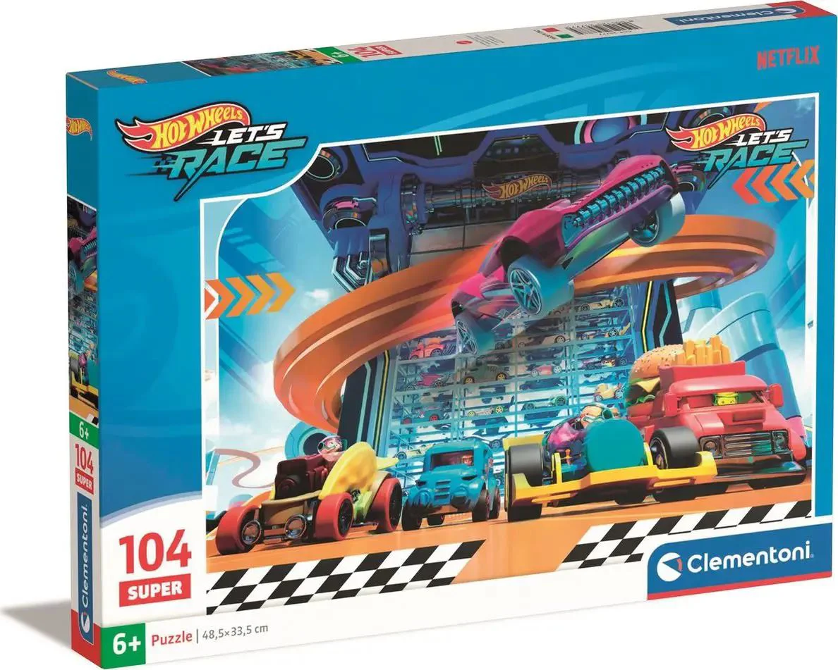Puzzle Clementoni Hot Wheels, 104 el. foto