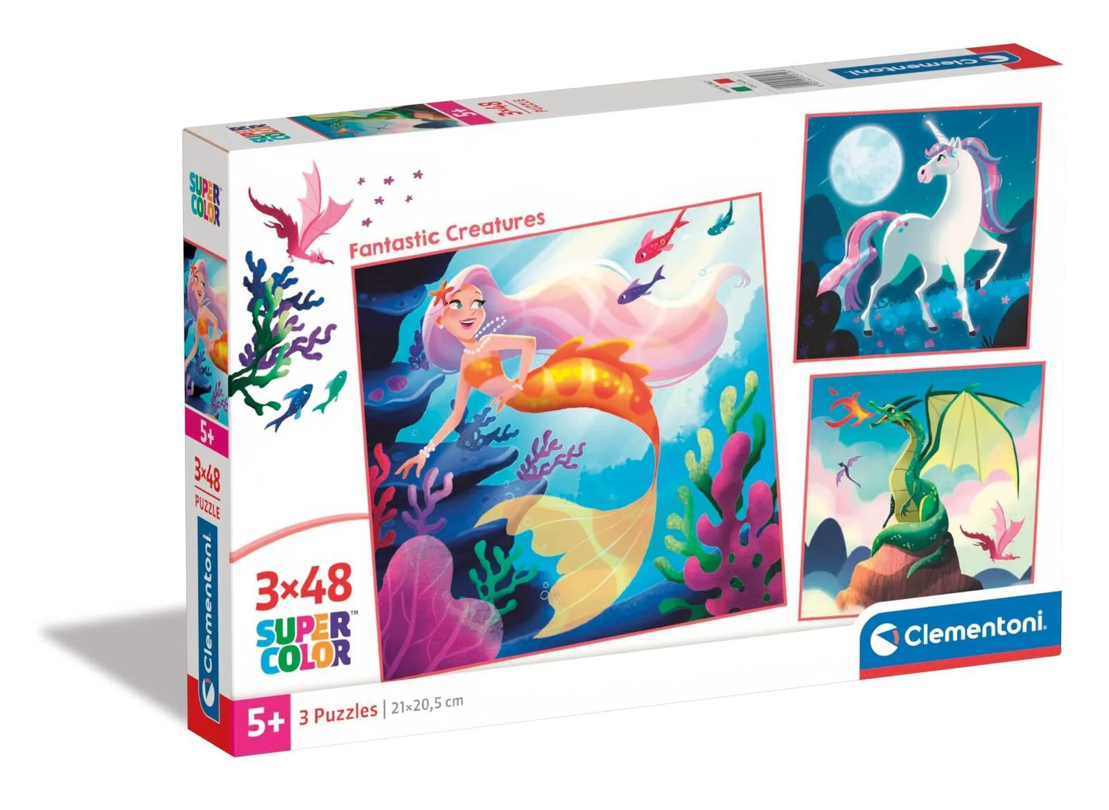 Puzzle Clementoni Creaturi fantastice, 3x48 el. foto