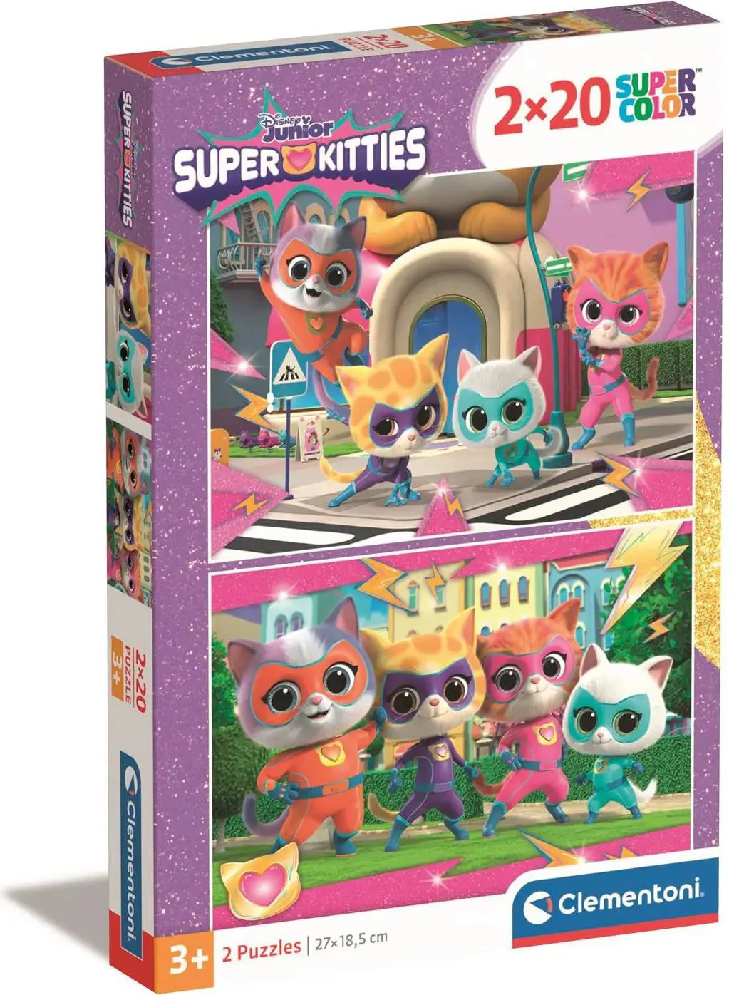Puzzle Clementoni Super pisici, 2x20 el. foto