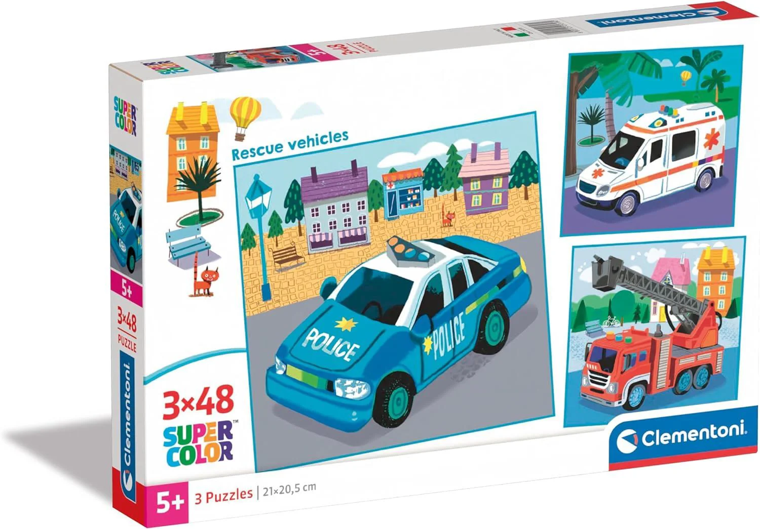 Puzzle Clementoni Vehicul de salvare, 3x48 el. foto