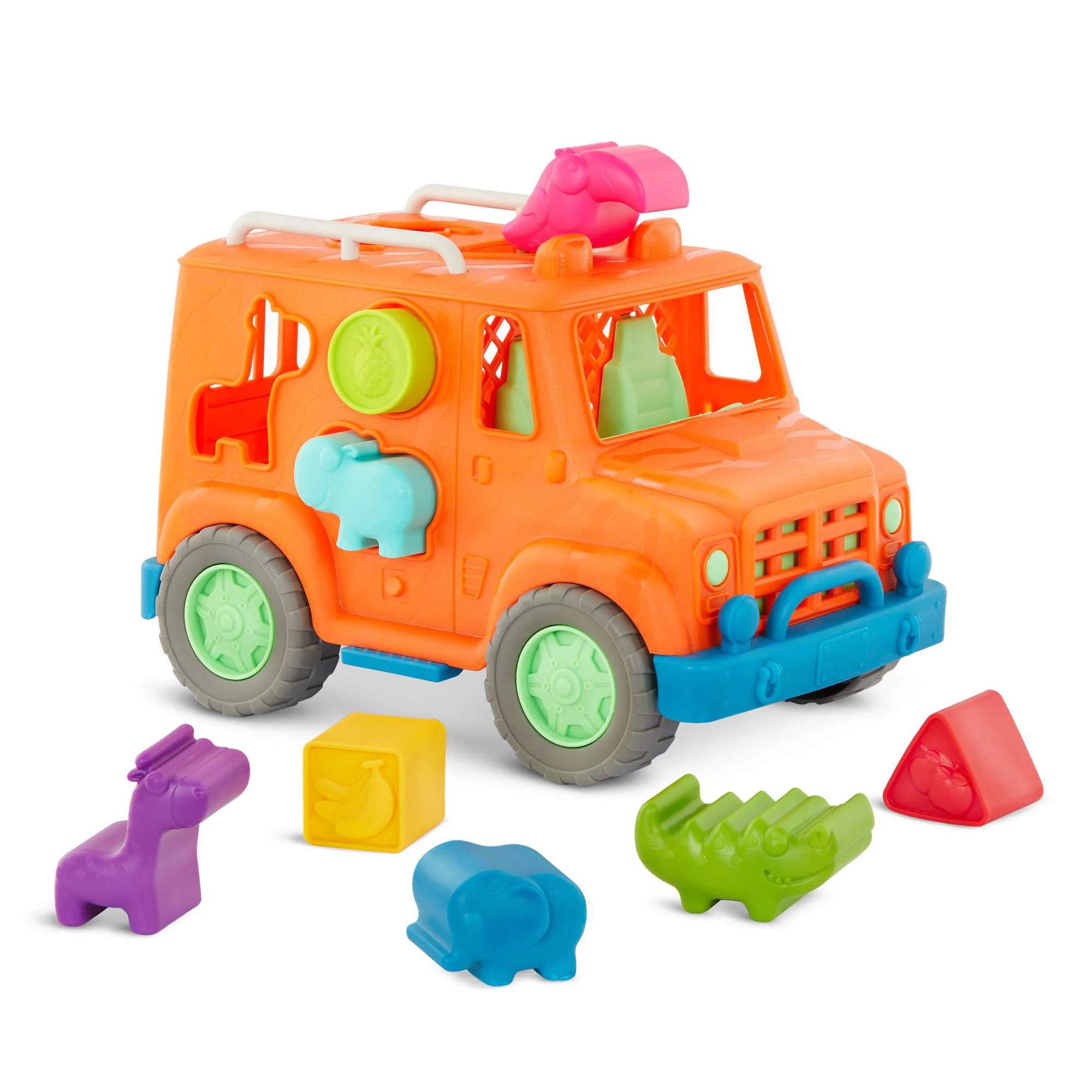 image for Sortator Battat Jeep cu animale Portocaliu foto