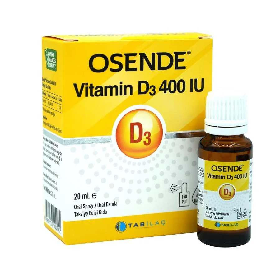 Spray-picaturi pentru copii Tab Ilac Vitamina D3 400 UI OSENDE, 20 ml