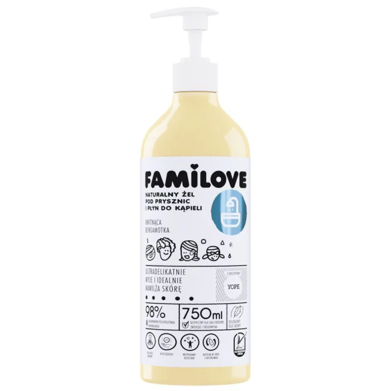 image for Gel de dus natural Yope Familove, 750 ml foto