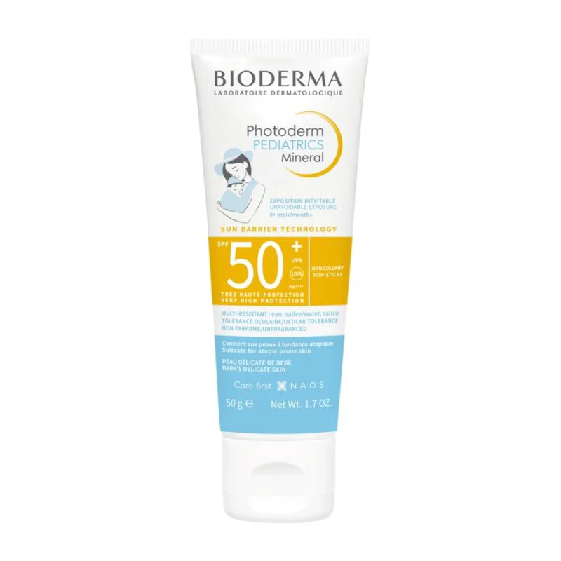 Crema cu protectie solara Bioderma Photoderm Mineral SPF 50+, 50 g