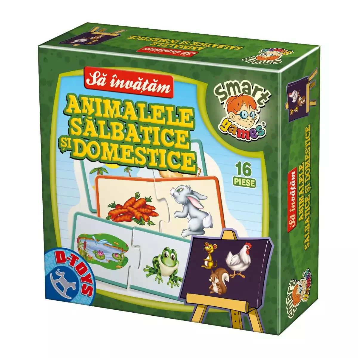 Joc educativ D-toys Animale salbatice si domestice foto