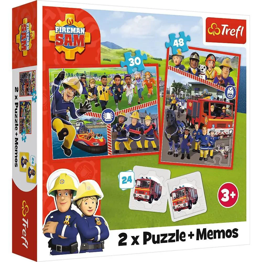 Puzzle Trefl 2 in 1 Pompierul Sam