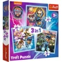 Puzzle Trefl 3 in 1 Patrula Catelusilor