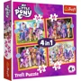 Puzzle Trefl 4 in 1 Sa cunoastem poneii foto