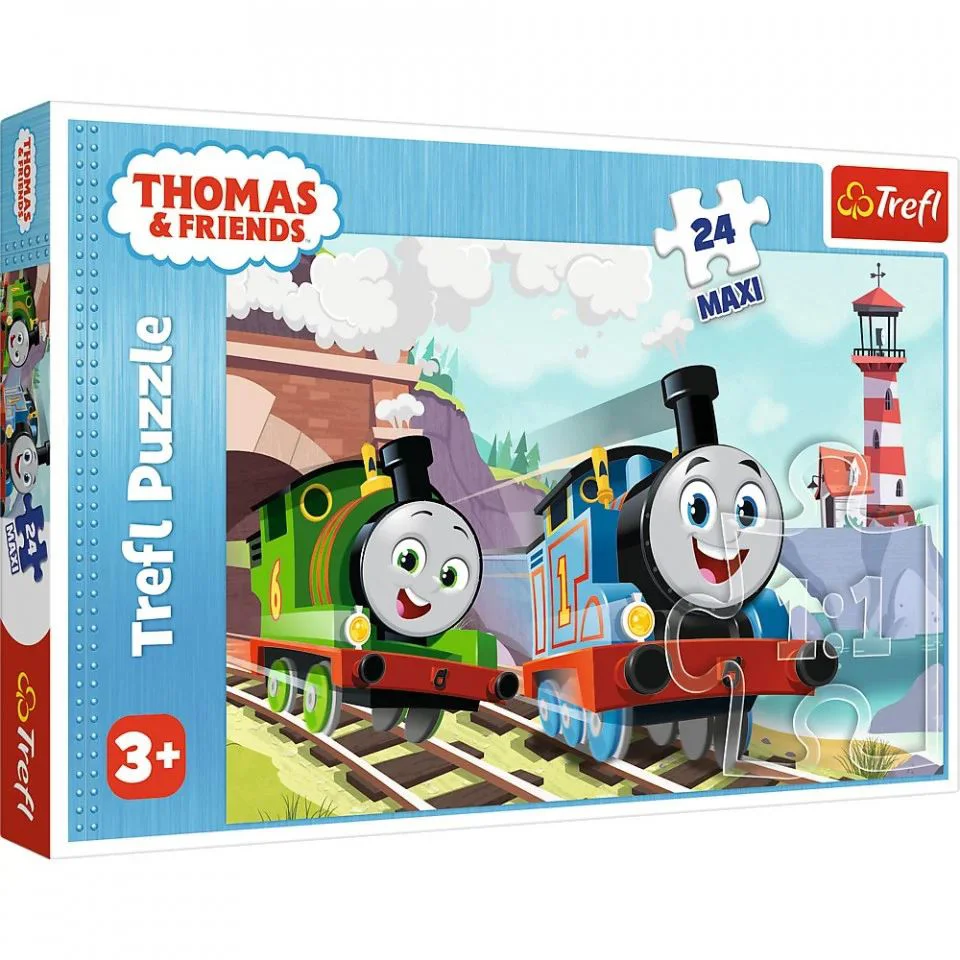 Puzzle Trefl Thomas si Percy pe linii, 24 MAXI foto