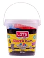 Nisip kinetic Let's Negru cu accesorii, 250 g