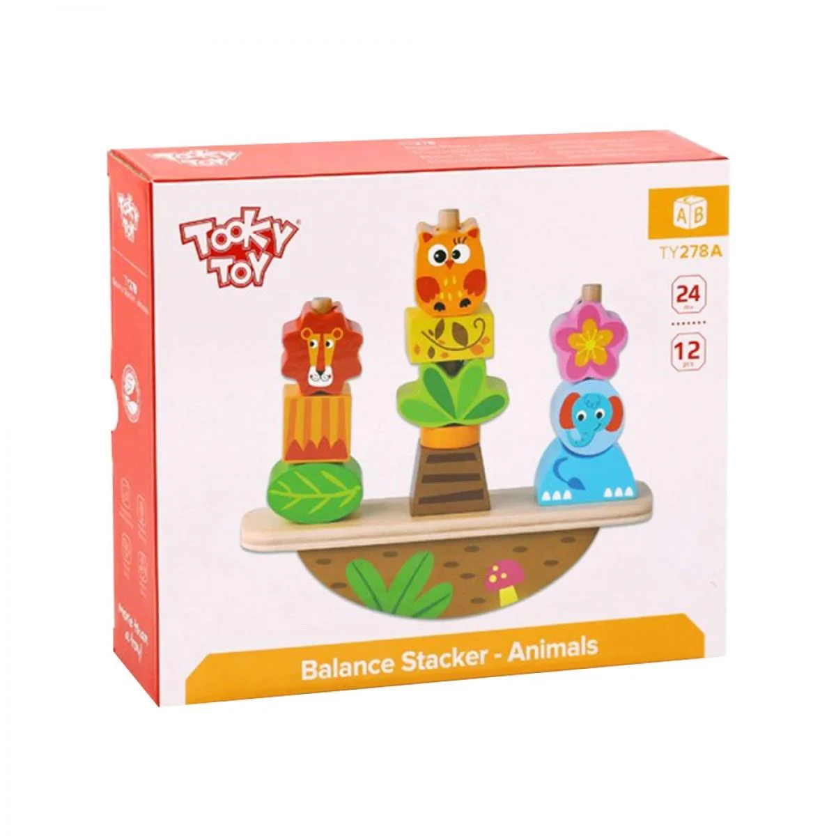 Деревянная игрушка Tooky Toy Балансирующие животные