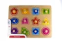 Puzzle din lemn Tooky Toy Figuri cu maner, 12 el. foto