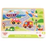 Puzzle din lemn Tooky Toy Automobile muzicale