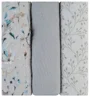 Муслиновые пеленки KikkaBoo Dreamy Fields Grey, 75x75 см, 3 шт.