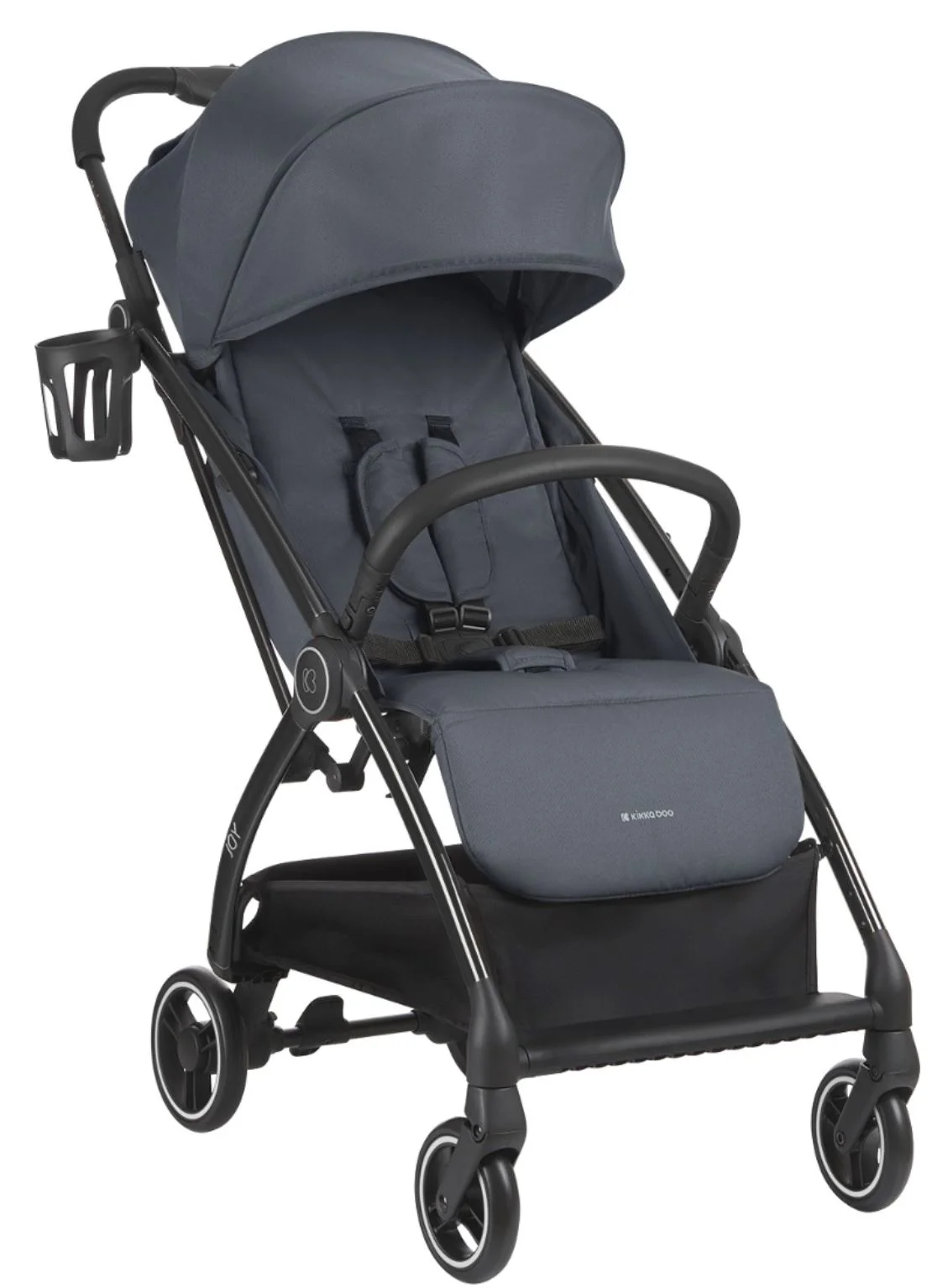 image for Carucior cu pliere automata KikkaBoo Joy Dark Grey foto