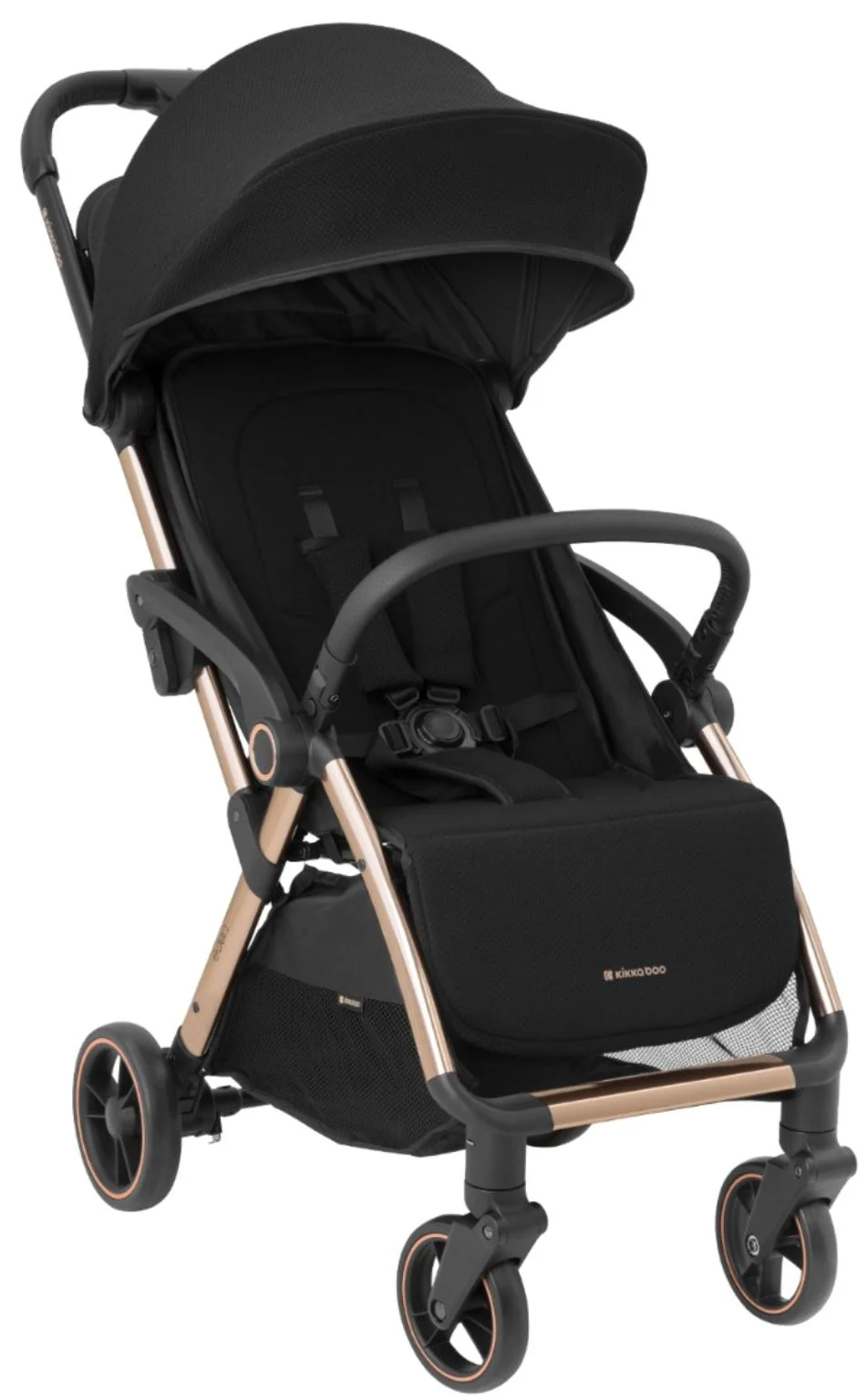 Carucior cu pliere automata KikkaBoo Eden Black