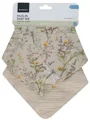 Набор из 2 муслиновых нагрудников KikkaBoo Secret Garden Beige foto