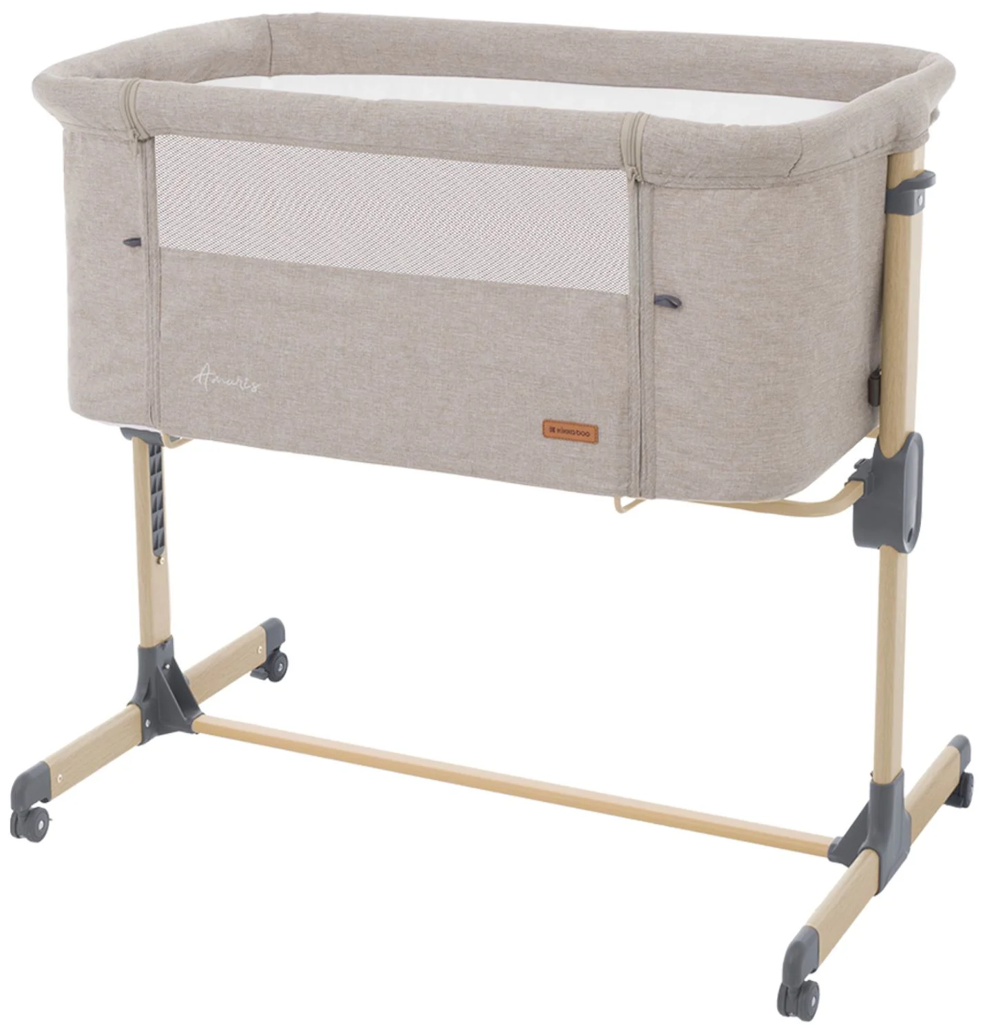 Кроватка co-sleeper KikkaBoo Amaris Beige