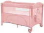 Patut pliabil cu 2 nivele KikkaBoo Milky Way Pink foto