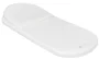 Saltea pentru landou cu perna KikkaBoo Airknit White, 80x35 cm foto