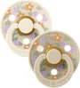 Set 2 suzete rotunde din latex BIBS LIBERTY Strawberries and Cream - Ivory Mix (6-18 luni) foto