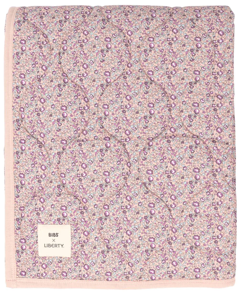 Patura matlasata BIBS Liberty Eloise Blush (85x110 cm)