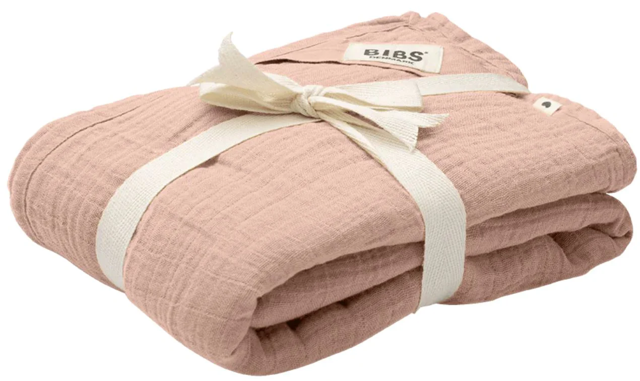 Paturica de muselina BIBS Swaddle Blush, 120x120 cm