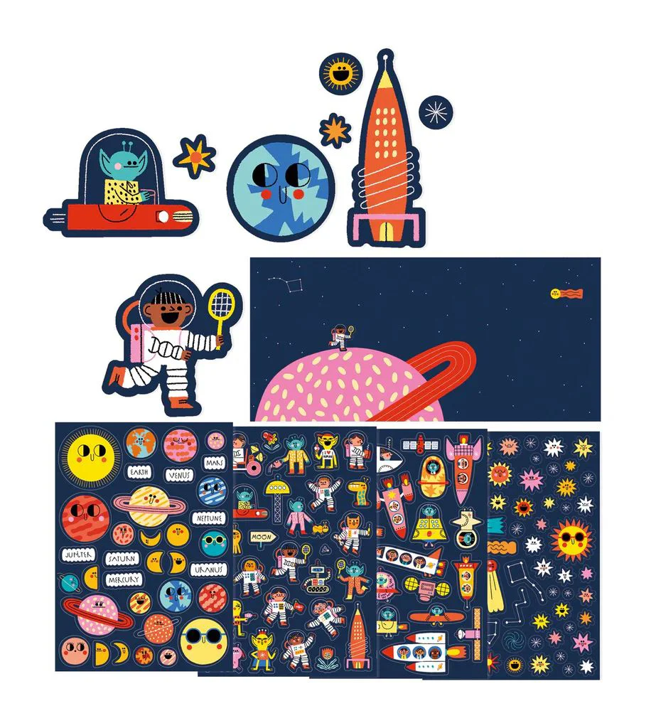 image for Set de joaca Londji Stickere spatiale foto