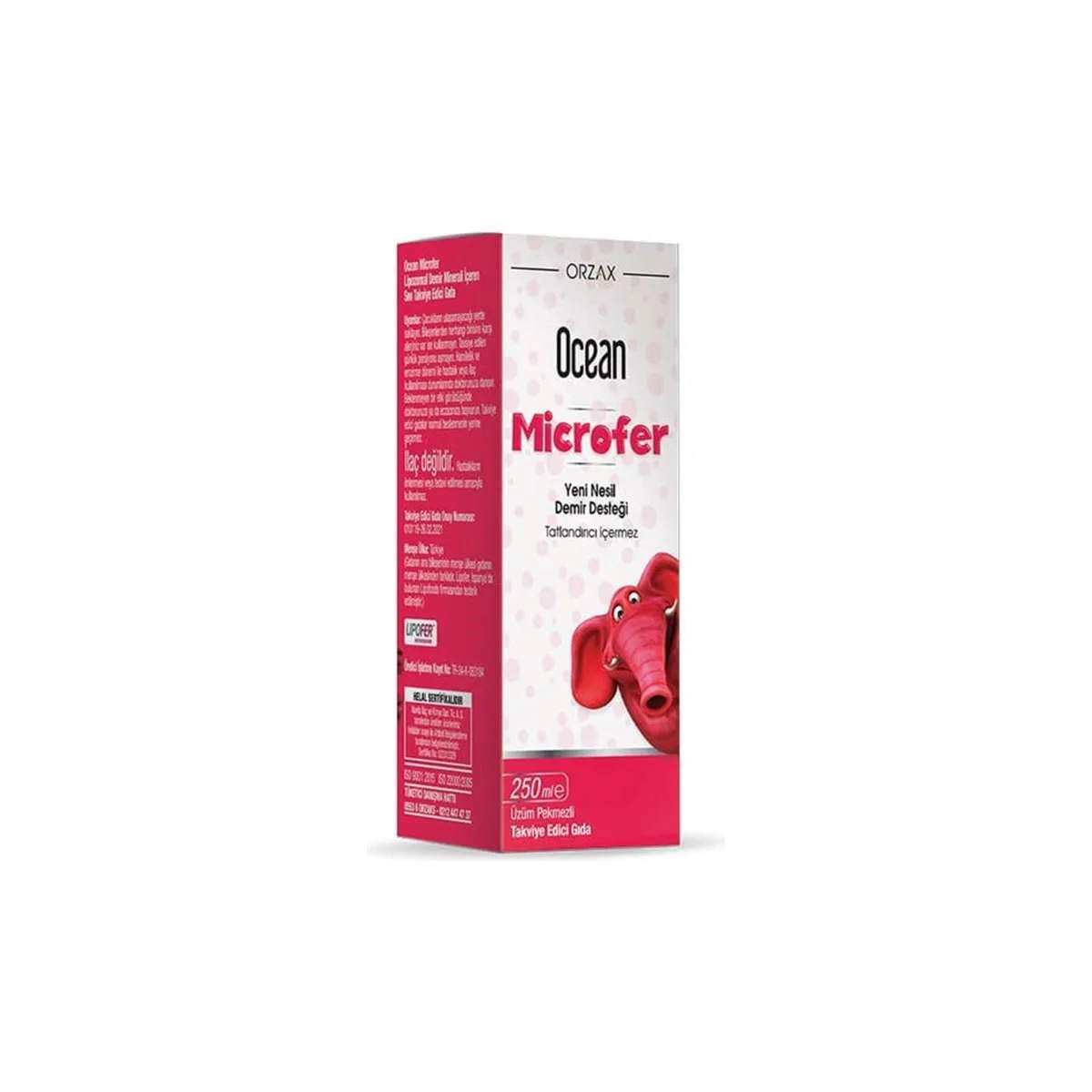 image for Sirop Orzax Ocean Microfer, 250 ml foto