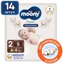 Scutece Moony Natural marimea S (4-8 kg), 14 buc.