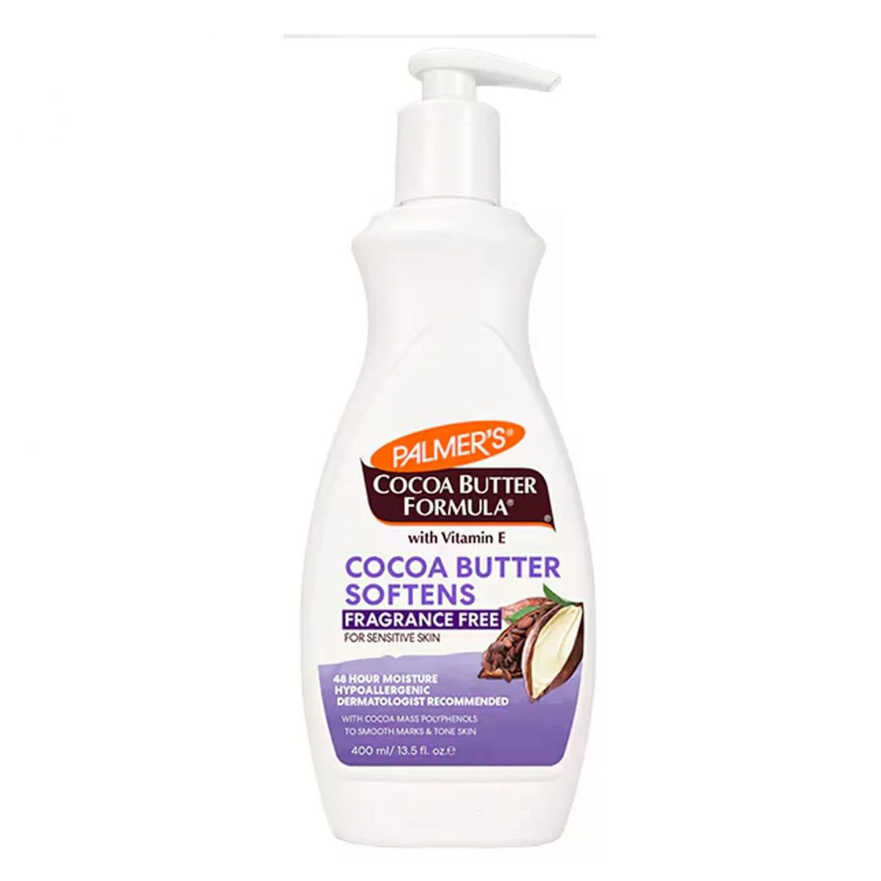 Unt de corp cu cacao Palmers Softens fara miros, 400 ml